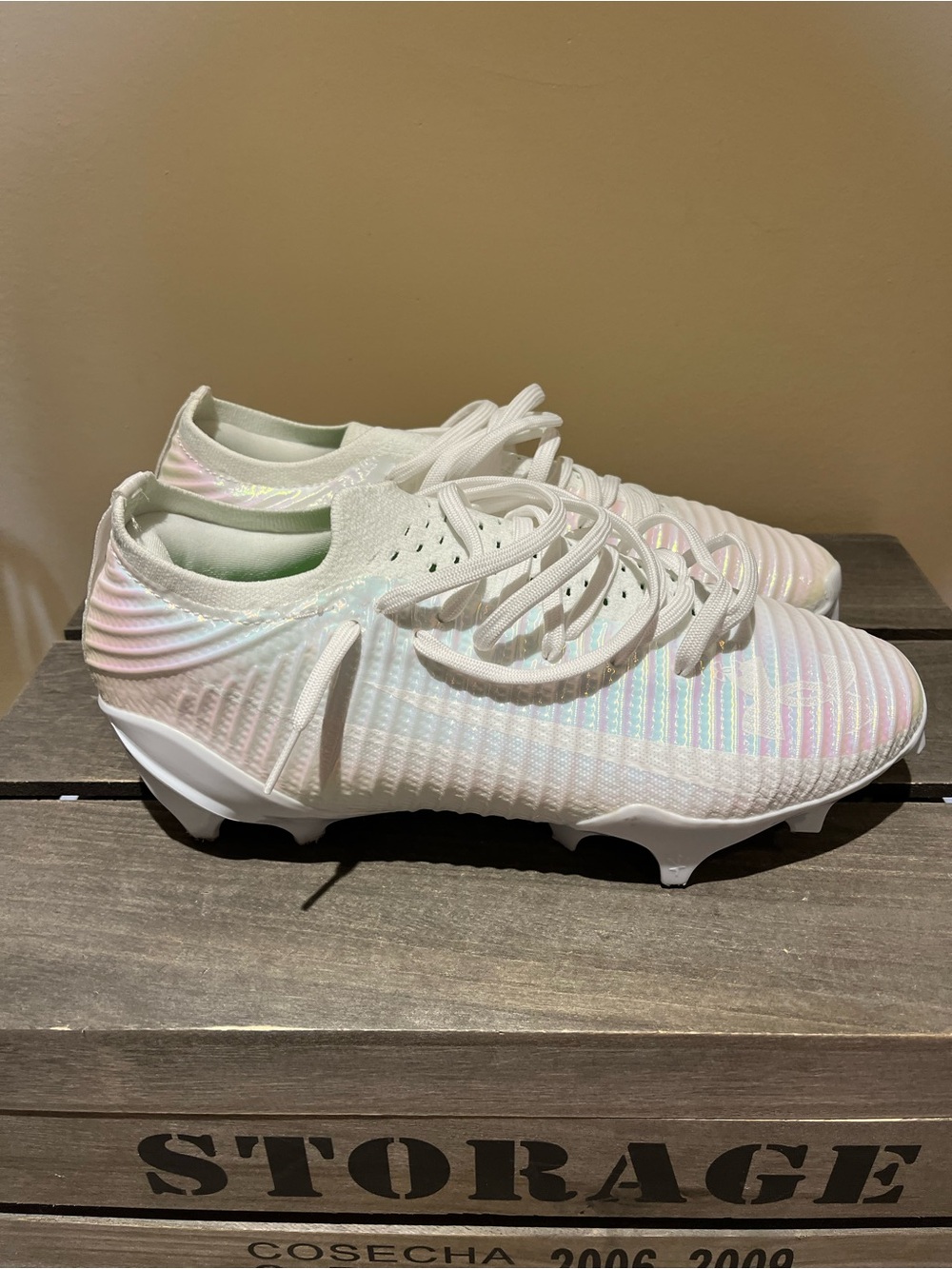 Under Armor UA Blur Pro football cleats Sz 8.5 NWOB White - Picture 2 of 14